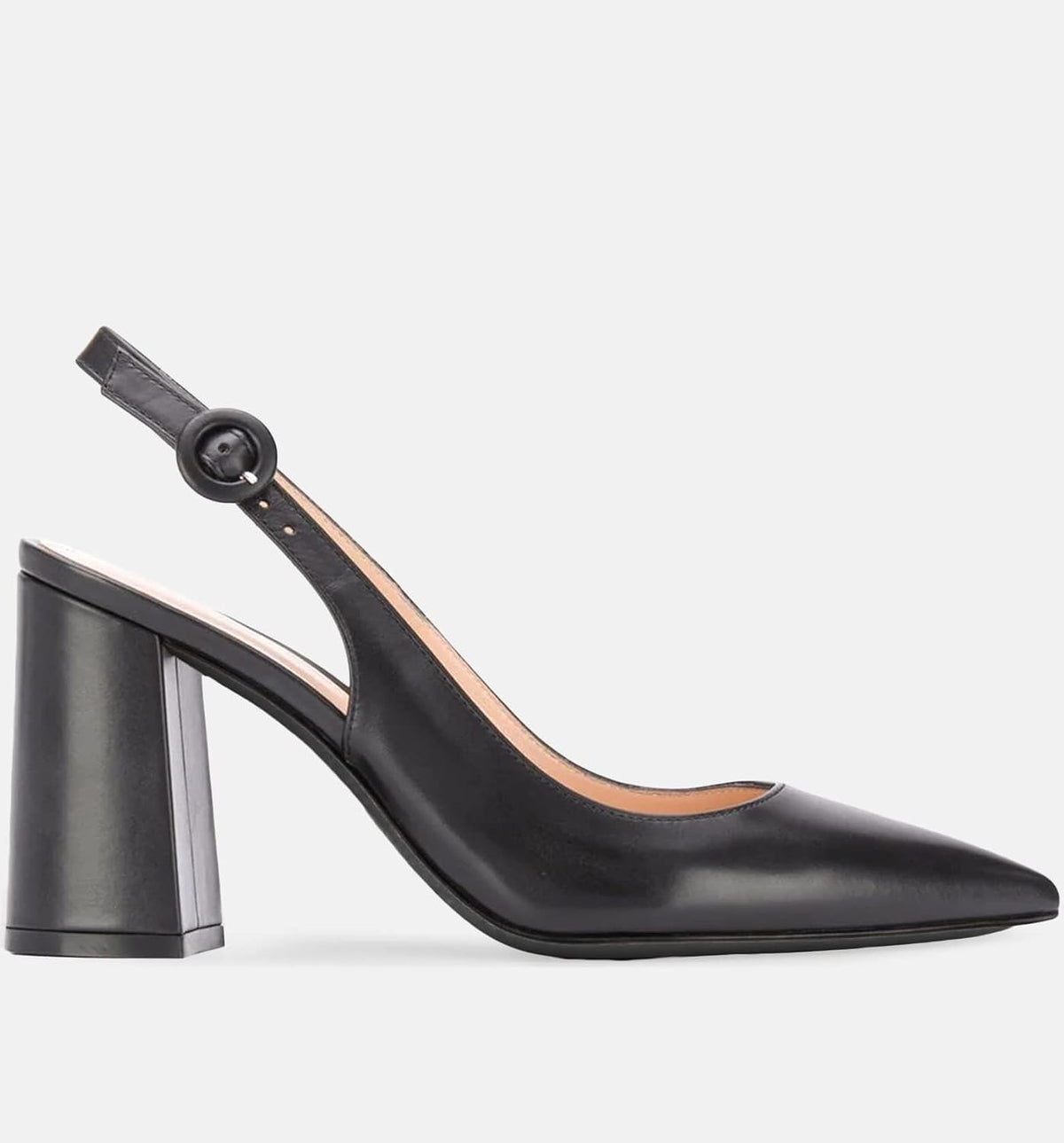 Junayuan Womens Slingback Block Heels Pointed Closed Toe Work Dress Shoes | Chunky Heels, Sling Back Heels, Party Dress Shoes, Wedding Shoes, Slip on