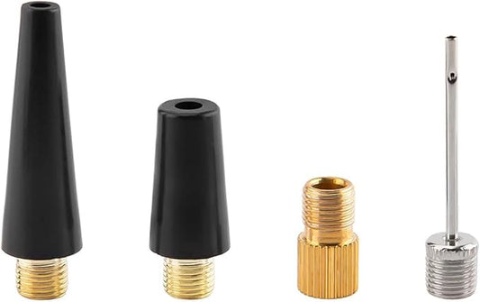 Needle Inflating Ball Tire Pump Adapter Kit Replacement for Portable Tire Inflator Air Comressor Air Nozzle Pump Adapter Kit for Inflatables, Sport Balls, Bicycles,Bike and inflator adapter kit,4pcs