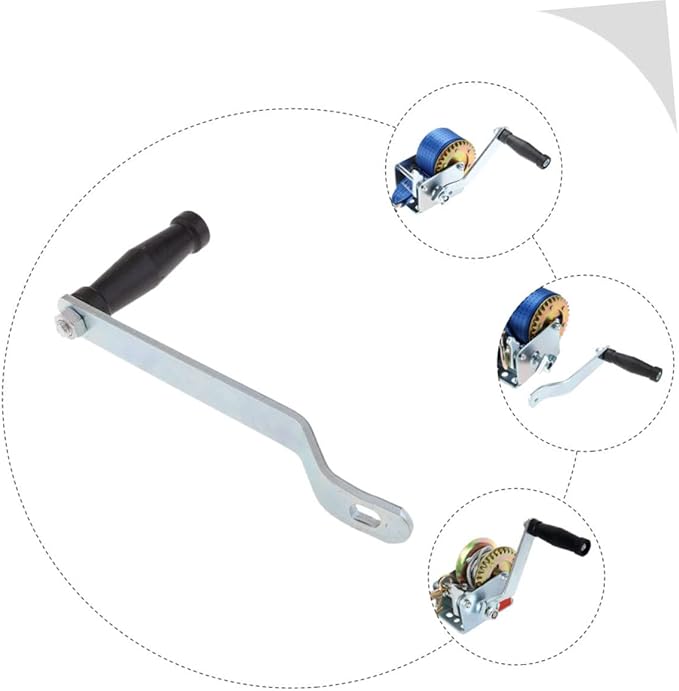 Happyyami Trailer Handle Crank Winch Handle Replacement Made for Boat Winch Rugged Construction