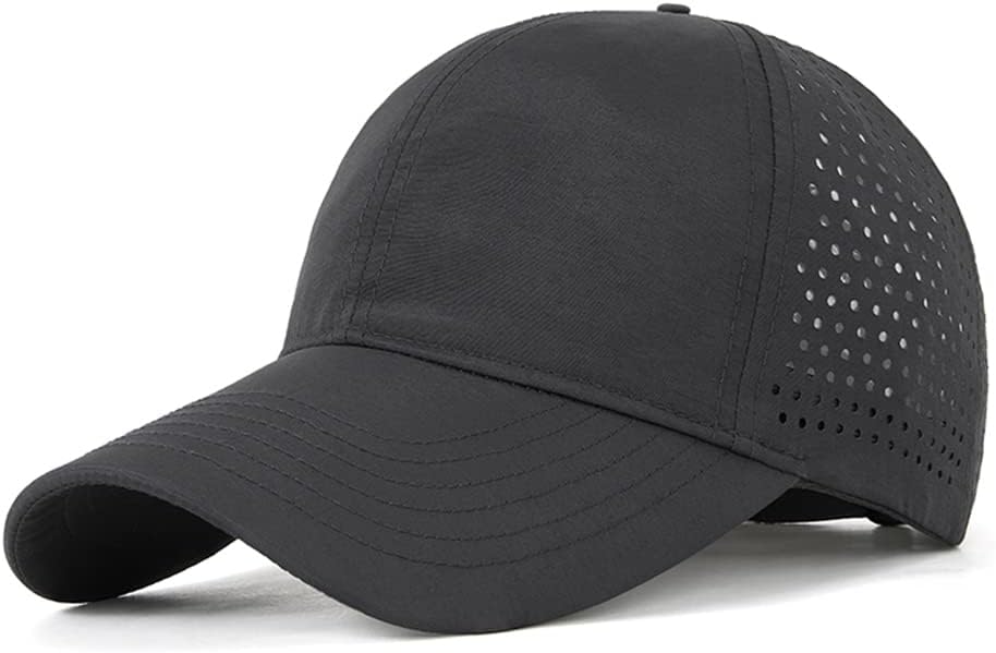 Oversize XXL Baseball Caps,Quick Dry Mesh Sports Hat for Big Heads 23"-25"?Waterproof Lightweight Running Sun Hat.