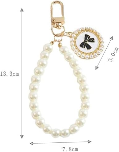 ZYALTFDC Pearl Keychain Cute Keychains for Girls Car Keychain for Women Cute Key Chains for Car Keys Backpack