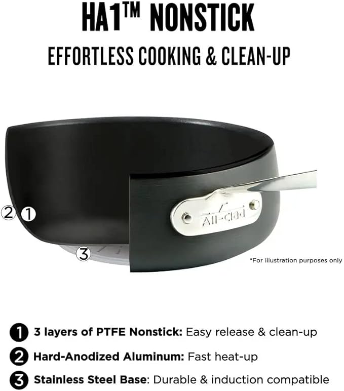 All-Clad HA1 Hard Anodized Nonstick Fry Pan Cookware (10 Inch Fry Pan)