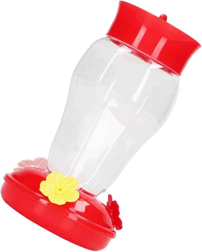 Outdoor Hummingbird Feeder Iron Hook 3 Flower Ports Hanging Hummingbird Feeder for Countyard (Style 1)
