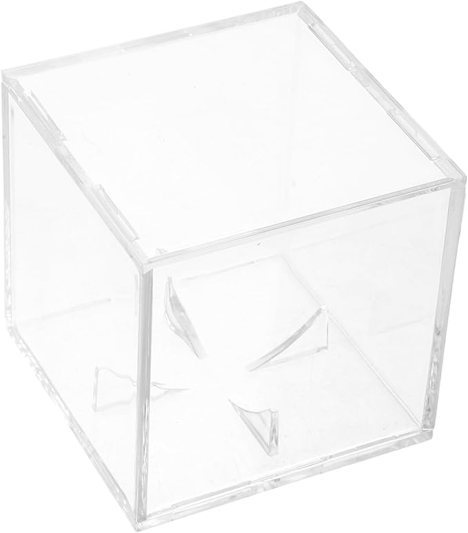 Baseball Display Cube Acrylic Box for Collectibles Sports Card Storage
