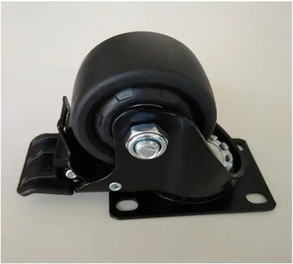 1 Piece 2.5 inch Low Gravity Nylon Denim Wheel Medium Heavy Duty Industrial Swivel Brake Caster Bearing