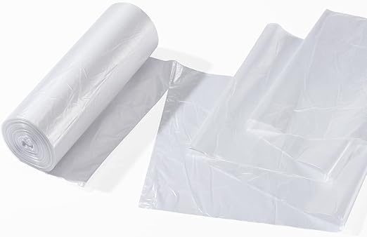 TYPLASTICS 40-45 Gallon Clear Trash Can Liners - 40" x 48"  High Density Garbage Bags - Case of 250  Multipurpose for Office, Outdoor, Recycling, Industrial and Commercial