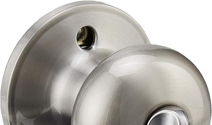 SCHLAGE Dexter by Schlage J40STR619 Stratus Bed and Bath Knob, Satin Nickel