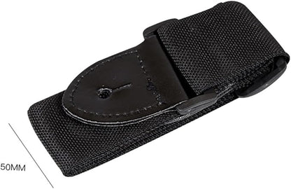 2 Pcs Acoustic Guitar Straps Adjustable Guitar Straps Ukulele Guitar Straps Extra Wide Bass Guitar Straps Classical Guitar Straps Black Guitar Strap with PU Leather Ends