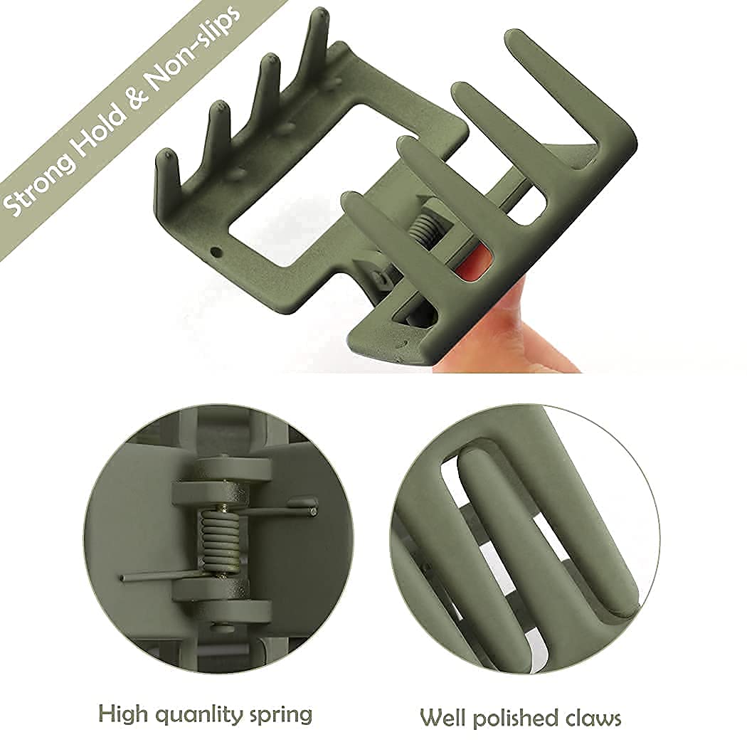 Square Hair Claw Clip (3 Clip )