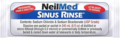 NeilMed Sinus Rinse All Natural Relief Premixed Refill Packets 100 Count (Pack of 1)