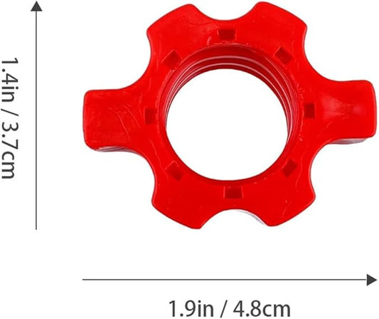 4 Pcs Dumbbell Bar Nut Barbell Fixing Accessories Home Gym Equipment Collar