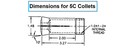 HHIP 3900-1138 5C Round Collet, 41/64"