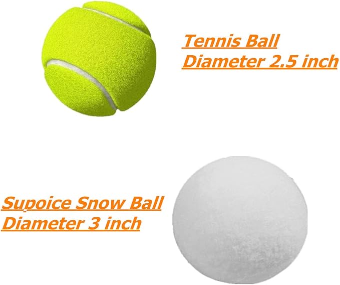 Supoice 50 Pack Snow Balls for Kids 3 Inch Large Snow Fight Balls Christmas & Winter Holiday Realistic Fake Snow Toys for Indoor, Outdoor Snow Fight, Toss Game