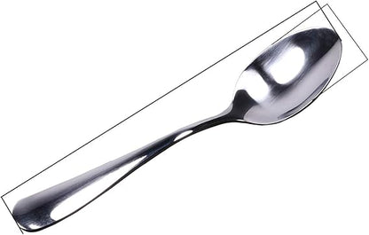Mini Skater 6 Pcs Stainless Steel Spoons 5.5 Inch Small Mirror Polishing Tea Dessert Coffee Soup Dinner Spoon for Toddlers Students