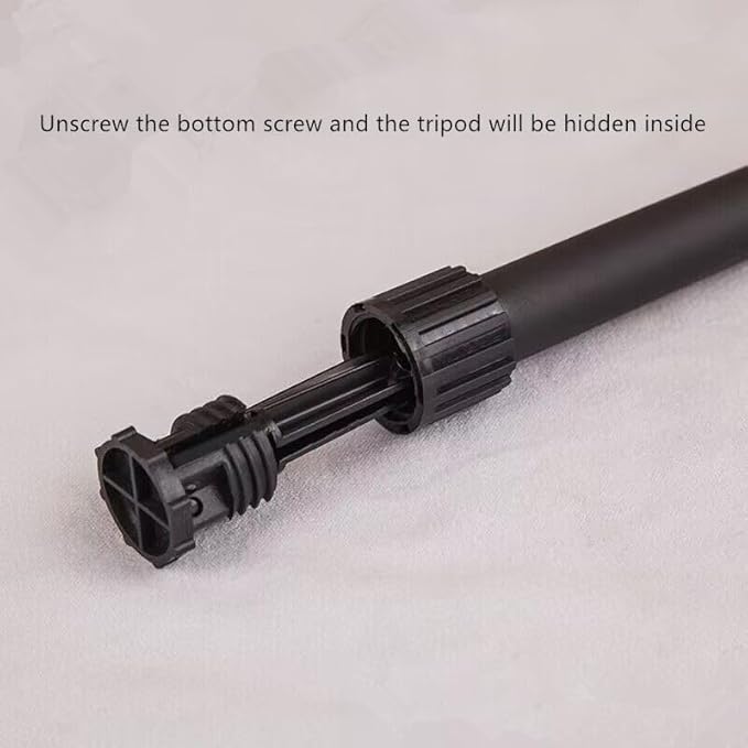 Liyafy Portable Flute Stand Holder Metal Foldable Support 4-Leg Stand Wind Instrument Accessory Black