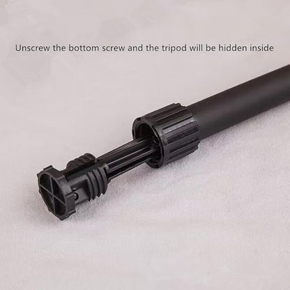 Liyafy Portable Flute Stand Holder Metal Foldable Support 4-Leg Stand Wind Instrument Accessory Black