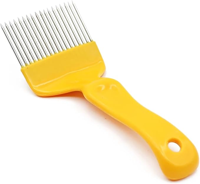 Beehive Honey Fork Comb, Unfasten Fork to Cut Honey Fork, 1 Beekeeping Tool(Red)