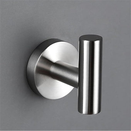 Chrome Stainless Steel Wall Hook Toilet Paper Holder Towel Bar Bathroom Accessories,Hook,one
