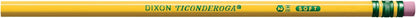 Ticonderoga Wood-Cased Pencils, Unsharpened, 2 HB Soft, Yellow, 24 Count