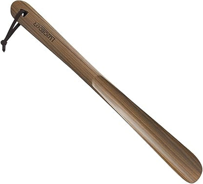 Luxdecor Long Handled Wooden Shoehorns-24in Wooden Long Handle Shoe Horn for Seinors Men Boot Jack Shoe Helper for Women