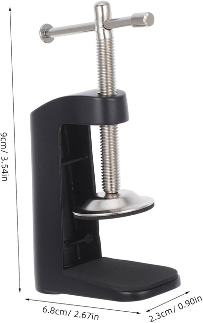 Universal Desk Clamp Stand Aluminum G-shape Bracket for Table Lamp Boom Arm Mounting