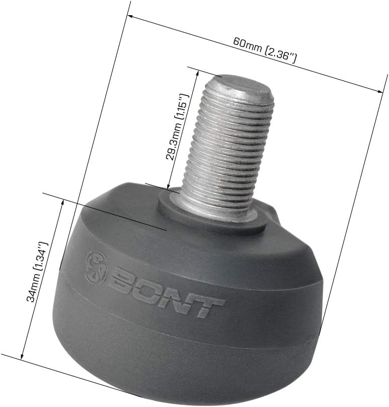 BONT Roller Skates - ToeGo Roller Skate Roller Derby Toe Stops - 2 Pack