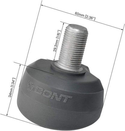 BONT Roller Skates - ToeGo Roller Skate Roller Derby Toe Stops - 2 Pack