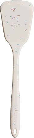 Get It Right Silicone Turner - Non-Stick Heat Resistant Silicone Spatula Turner for BBQs  Cookouts - Lifts, Flip, and Transfer Food Items - 13 Inch, Sprinkles