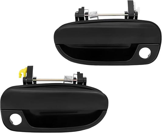 ECCPP Exterior Door Handles 2000-2005 for Hyundai for Accent Outer Replacement Front Driver Left Passenger Right Door Handles 2pcs Black 8265025000CA, 8266025000CA