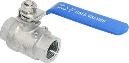 DAN SPEED 12" NPT Female 316 Stainless Steel Full Port Ball Valve Vinyl Handle WOG1000 (12 inch)