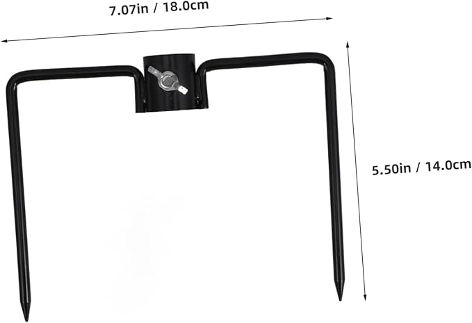 Iron Craft Ground Spike for Flag Pole and Umbrella Stand Sturdy Yard Anchor for Outdoor Use