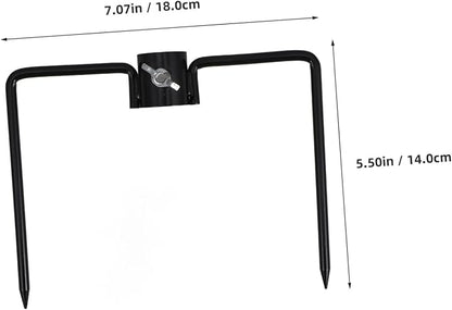 Iron Craft Ground Spike for Flag Pole and Umbrella Stand Sturdy Yard Anchor for Outdoor Use