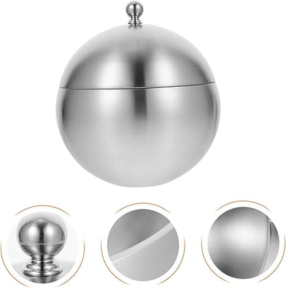Spherical Ice Bucket Stainless Steel Ice Bucket Ice Storage Bucket Ice Bucket with Lid Bar Ice Container Large Capacity Ice Container Ice Cube Container Wine Ice Bucket Bar Supply