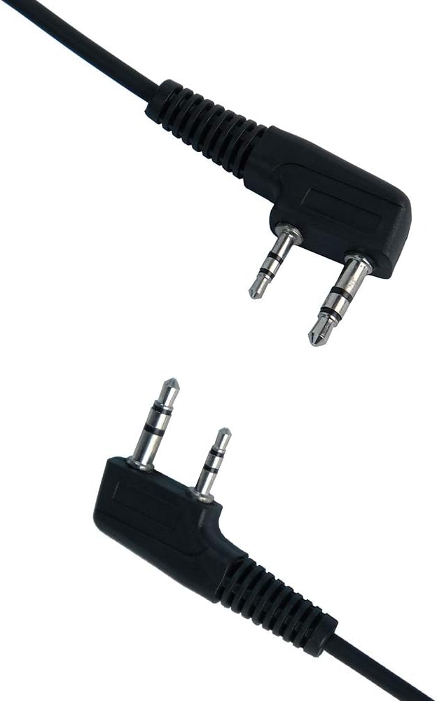 2 Pin Covert Acoustic Tube Earpiece Headset with Ptt Mic for Baofeng Puxing Wouxun 2 Way Radio Walkie Talkie
