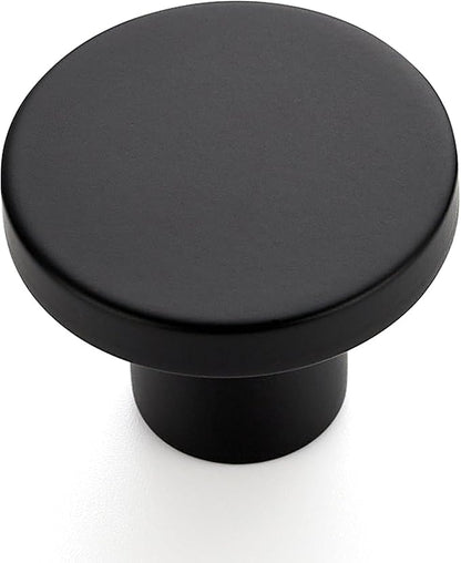 Ravinte 10 Pack Matte Black Cabinet and Drawer Knobs - 1-15 Inch Round Pulls for Kitchen, Dressers and Closets