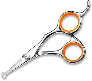 1Pc Professional Pet Hair Scissor Stainless Steel Durable Safety Rounded Tips Cat Dog Hair Cutting Tools Pets Grooming Scissors