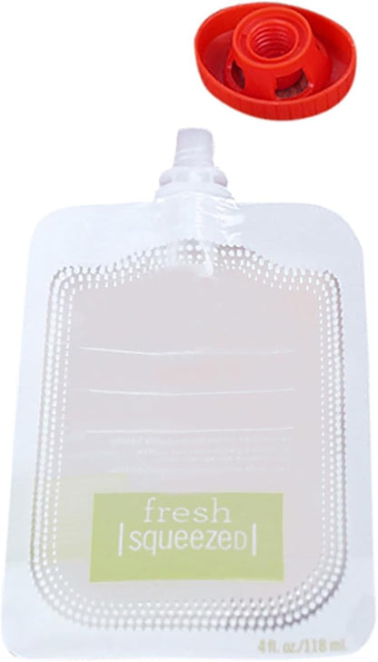 HELLORSO Silicone Food Pouches Reusable Baby Food Baby Food Maker Storage Kitchen,Dining Bar Brew Bags Reusable 1 (B, One Size)