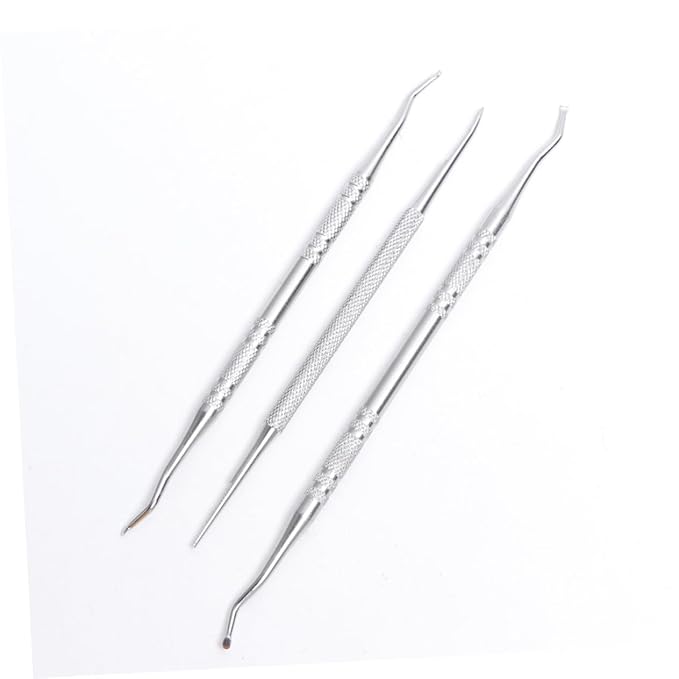 MERRYHAPY 6 Pcs Nail Care Kit Stainless Steel Cuticle Remover Pusher Peeler Scraper Nail Cleaner Tool Set