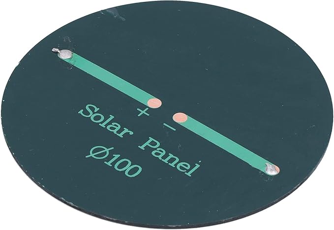 0.8W 6V 10cm Round Solar Panel DIY Solar Panel Solar Charging Board Portable Power Generator for Small Projects
