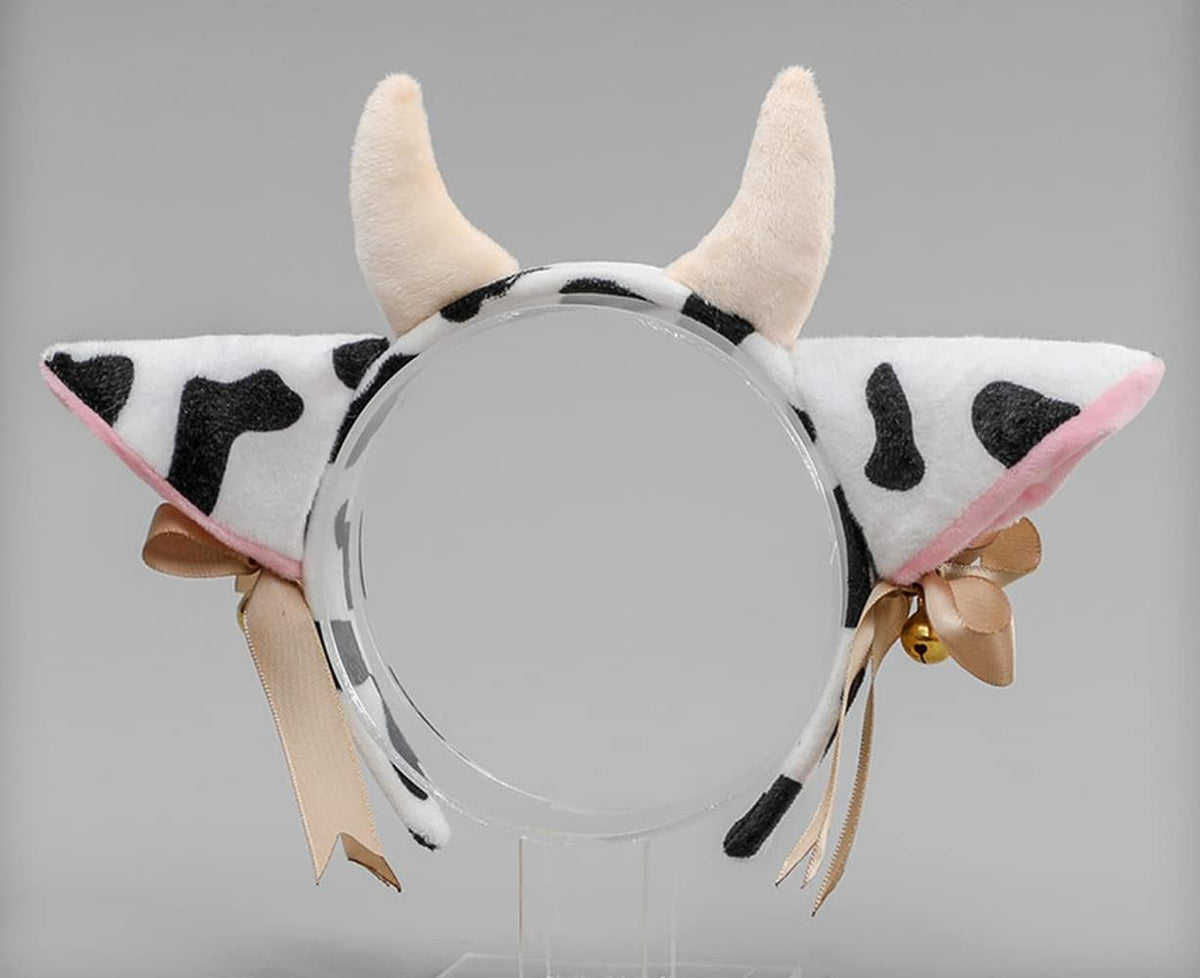 Womens Anime Cow Bikini Cosplay Lingerie Lolita Kawaii Bra and Panty Set Japanese Underwear Cow Stocking