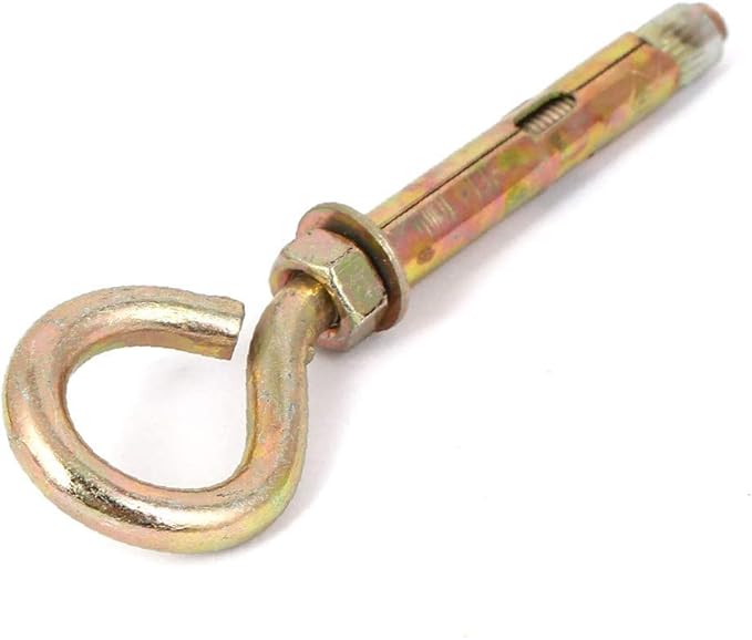 Wall Concrete Brick Expansion Screws Closed Hook Anchor Bolt 8mm Dia Punch 6 Pcs (Color : Multiple Colors)