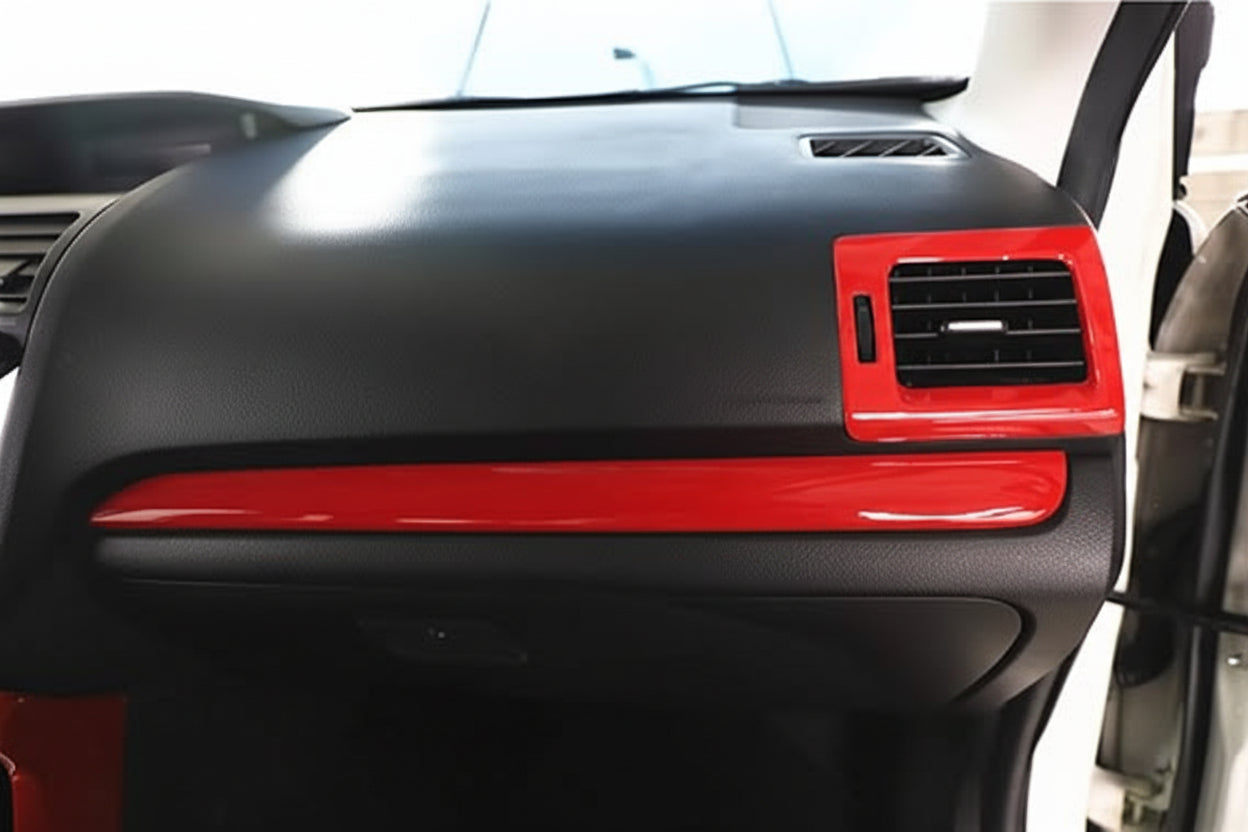 Dashboard Edge Cover Trim – Red ABS Plastic Interior Decoration for 2013–2018 Forester