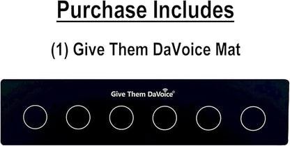 Dog Button Mat (6 Button Placements) for Dog Communication Buttons, Dog Buttons for Communication Board, Dog Speaking Word Training Talking Button Pad (Buttons and Attachments Not Included)