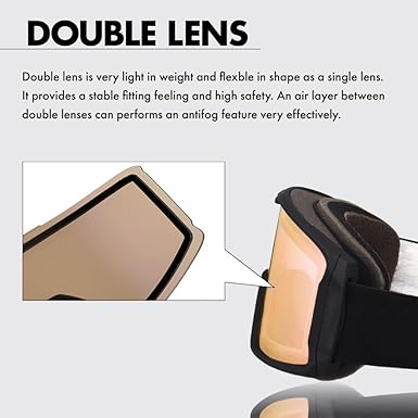 Compatible Replacement Lens for Smith IO Snow Goggles Mirror type