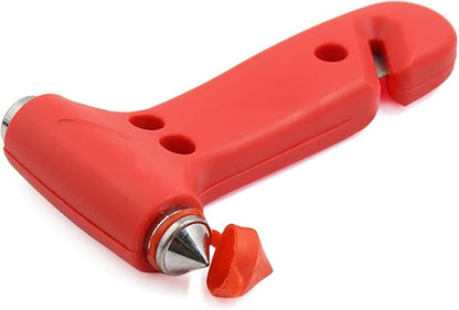 uxcell Red Plastic Shell Emergency Glass Window Breaking Hammer Breaker Escape Tool for Auto Car