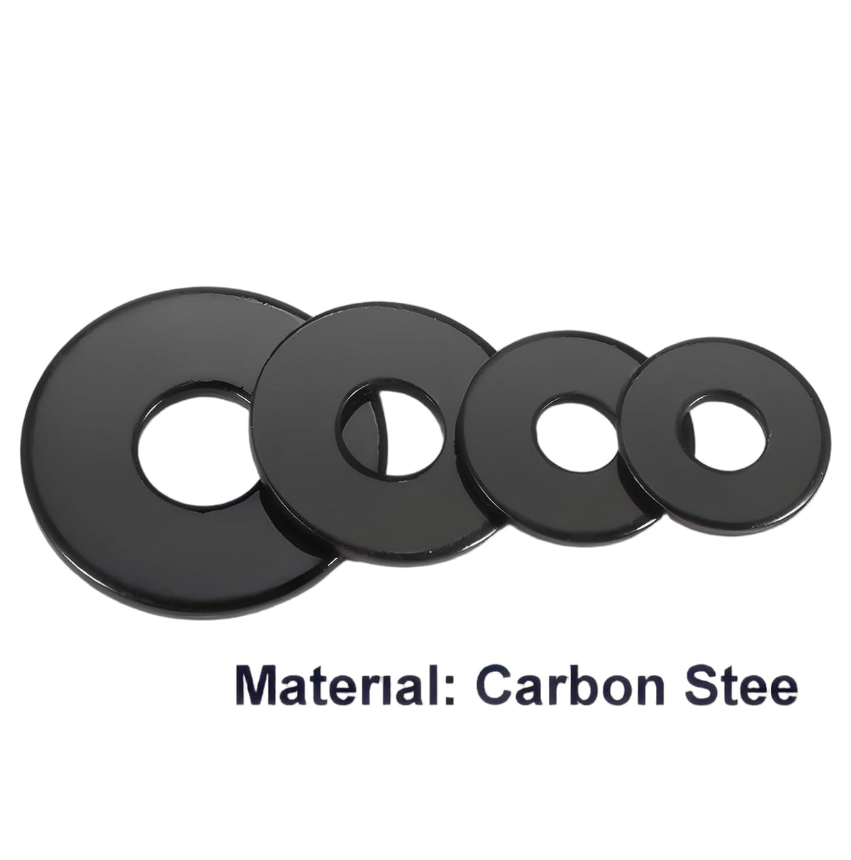Qrity 20PCS Steel Flat Washer, Fender Washer, M12x24mm Washer, Metal Washers for Home Decoration and Factory Construction