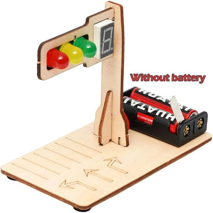 1Pcs DIY Intelligent Traffic Lights Electronic Building Kit