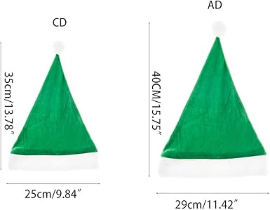 Santa Elf Hat Christmas Hat for wpompom Comfort Warm Caps Plush Xmas Santa Claus Hat for Children Kids Xmas Halloween P