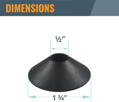 POWERTEC Router Centering Pin and Cone Set for Porter Cable Style Router Sub Bases with 1/2" & 1/4" Ends, Calibrate Router Base Plates, Centering Template Guides on Routers Tool & Accessories - 71833