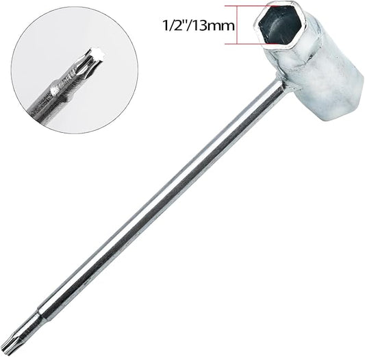 13mm x 19mm Chainsaw T-Wrench  T27 Screwdriver, Socket Wrench for Spark Plug, Chain Saw Scrench (1 Pack)